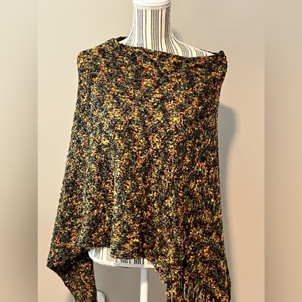 One Size Crochet Poncho